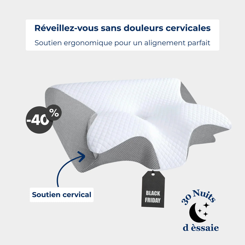 Oreiller Cervical Dormir Plus Orthopédique à Mousse Mémoire