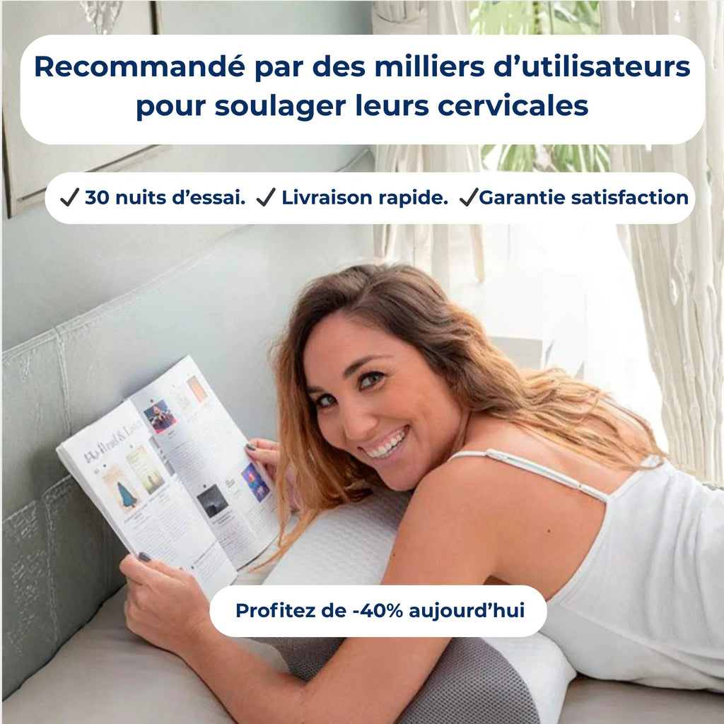 Oreiller Cervical Dormir Plus Orthopédique à Mousse Mémoire