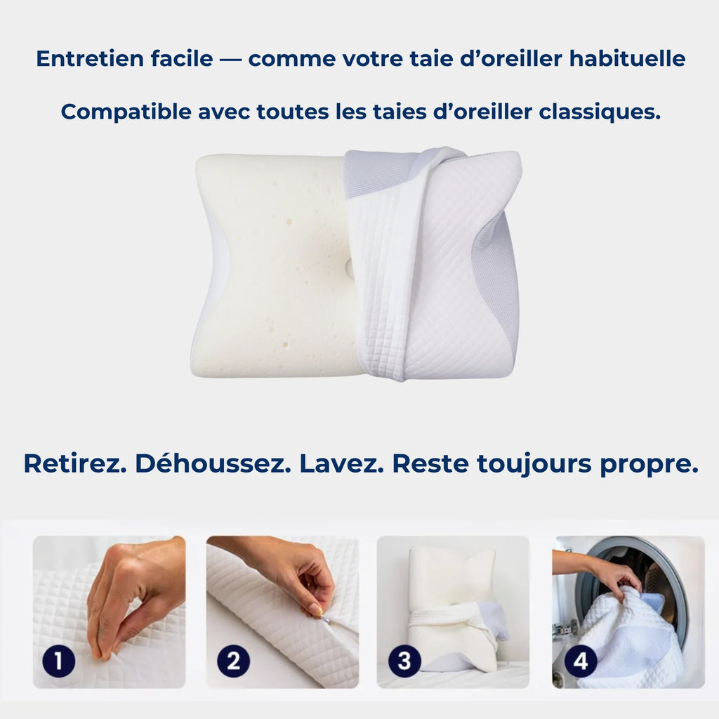 Oreiller Cervical Dormir Plus Orthopédique à Mousse Mémoire